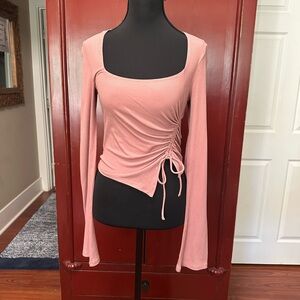 elodie Women's Pink Ruched Top